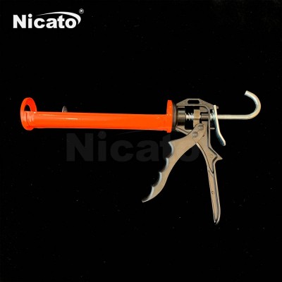 Powder Coated Orange Customized Color Silicone Sealant Aluminum Caulking Gun Tool